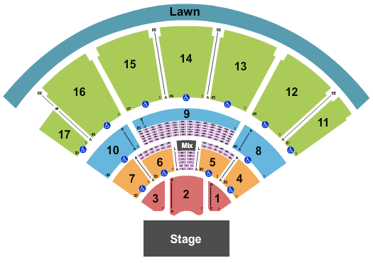 The MidFlorida Credit Union Amphitheatre Kid Rock Seating Chart